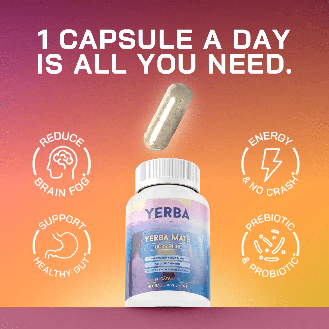 Yerba Magic Kapseln - 5-in-1-Supermischung